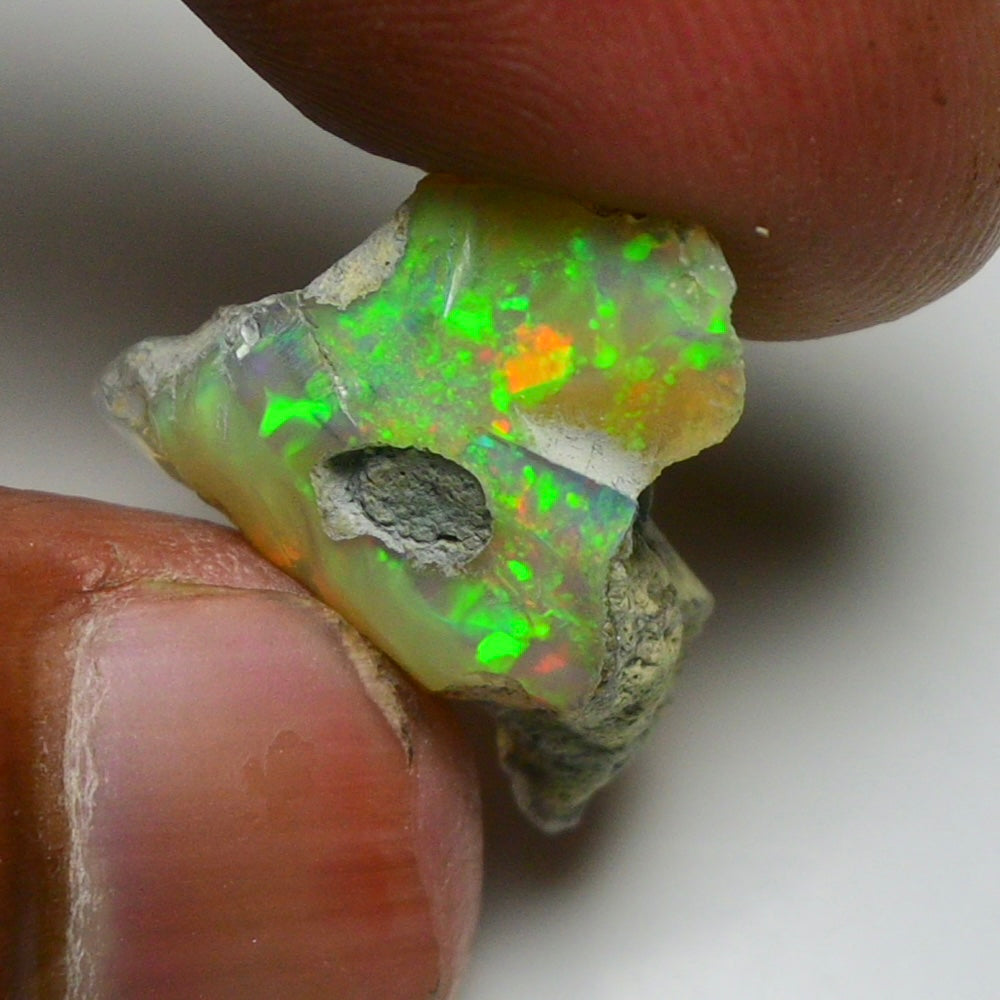 Smooth Black Opal Rough 10.25 Cts Natural Ethiopian Welo Opal Raw, Jewelry Grade