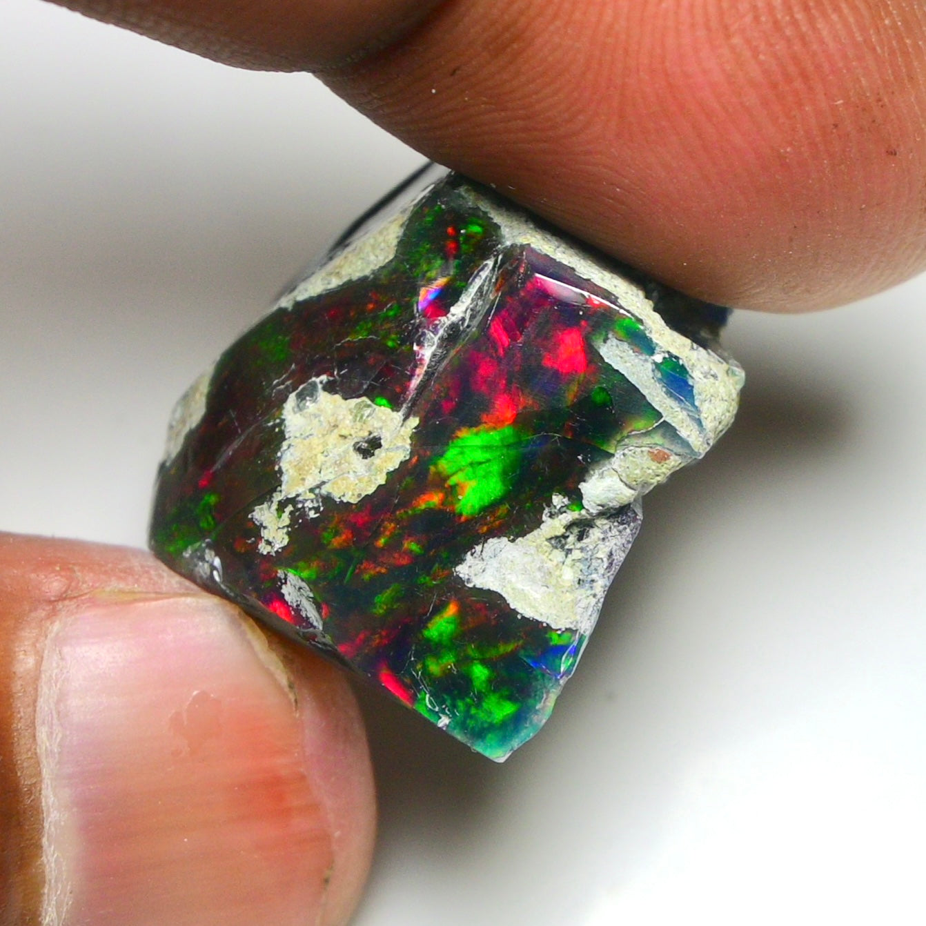 Smooth Black Opal Rough 30.00 Cts Natural Ethiopian Welo Opal Raw, Jewelry Grade