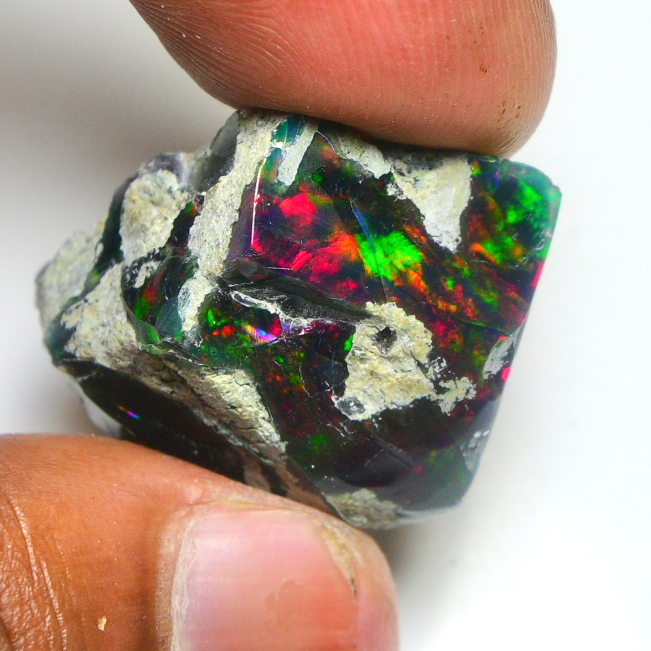 Smooth Black Opal Rough 30.00 Cts Natural Ethiopian Welo Opal Raw, Jewelry Grade