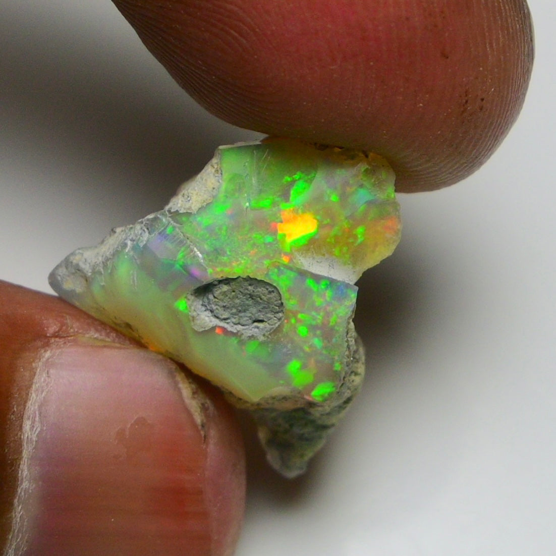 Smooth Black Opal Rough 10.25 Cts Natural Ethiopian Welo Opal Raw, Jewelry Grade