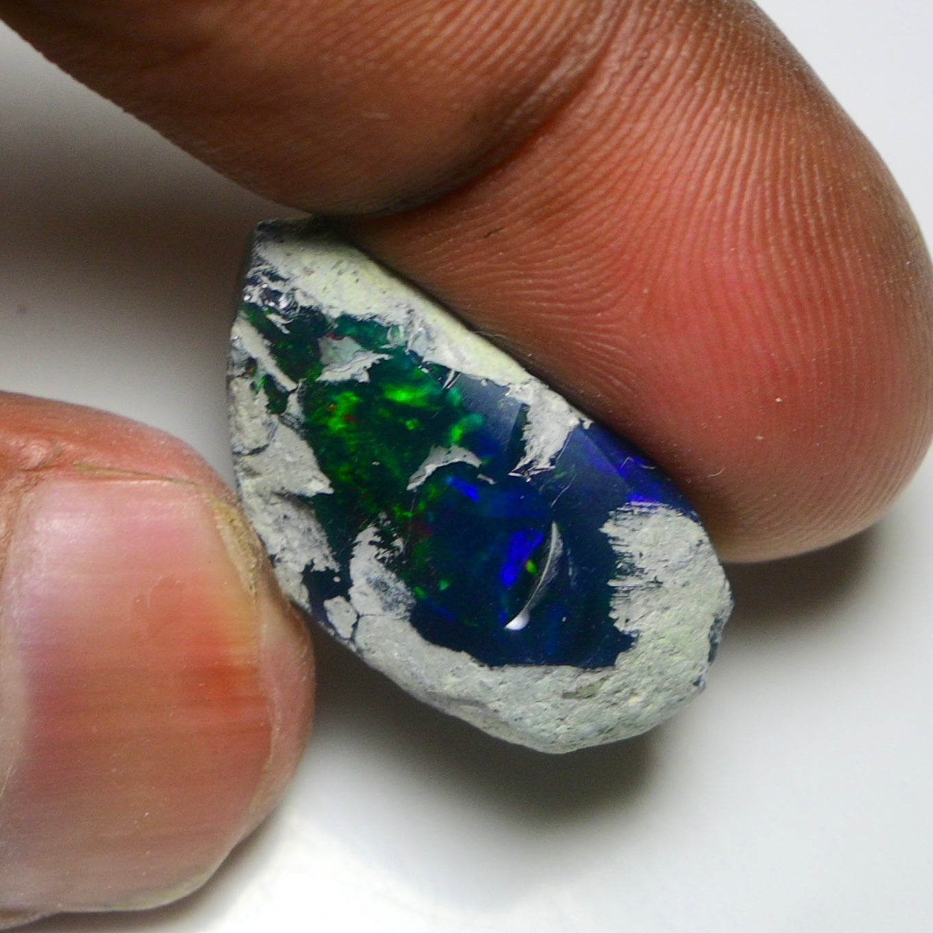 Smooth Black Opal Rough 13.35 Cts Natural Ethiopian Welo Opal Raw, Jewelry Grade