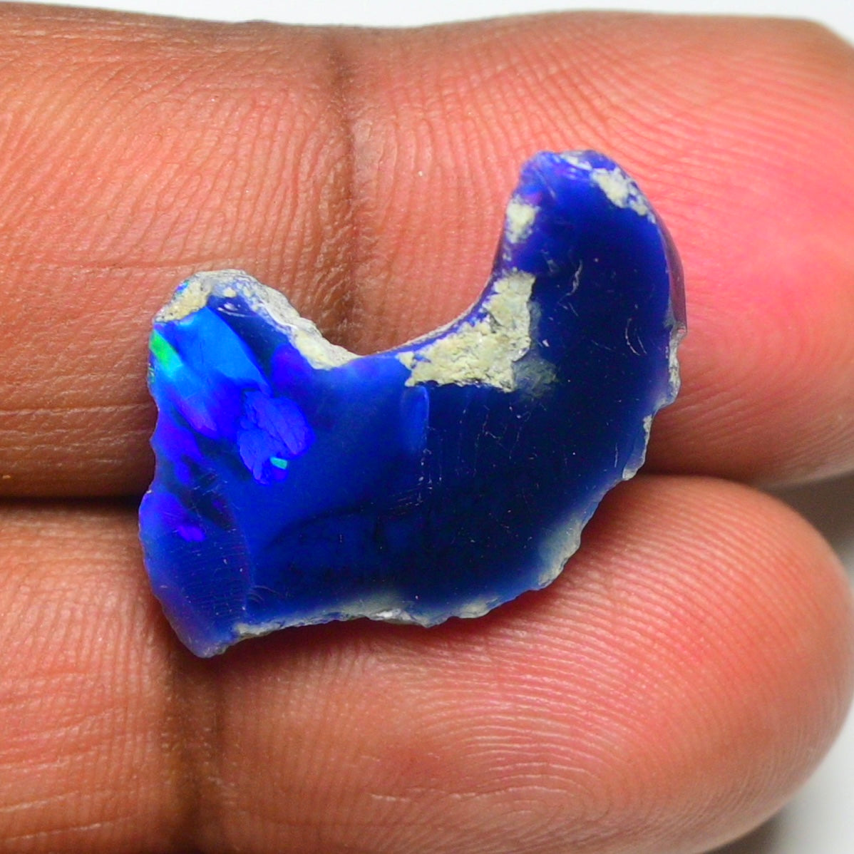 Smooth Blue Opal Rough 8.00 Cts Natural Ethiopian Welo Opal Raw, Jewelry Grade
