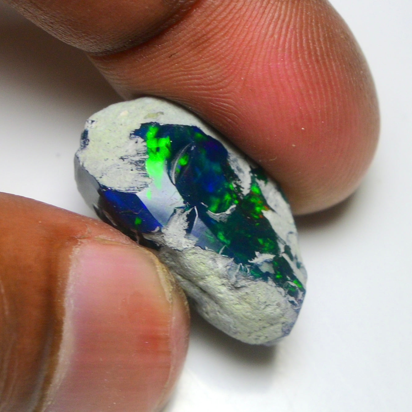 Smooth Black Opal Rough 13.35 Cts Natural Ethiopian Welo Opal Raw, Jewelry Grade