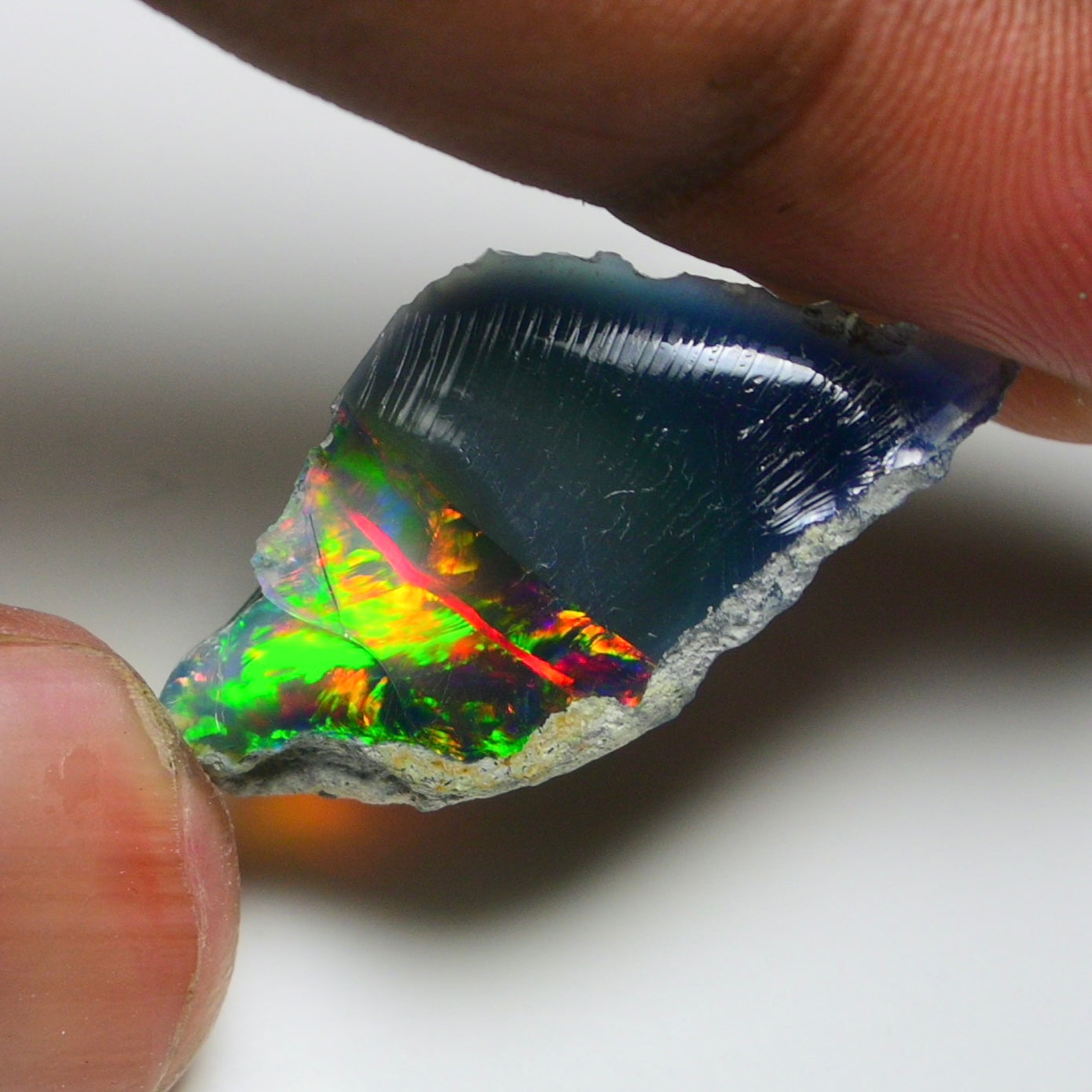 Smooth Black Opal Rough 10.95 Cts Natural Ethiopian Welo Opal Raw, Jewelry Grade