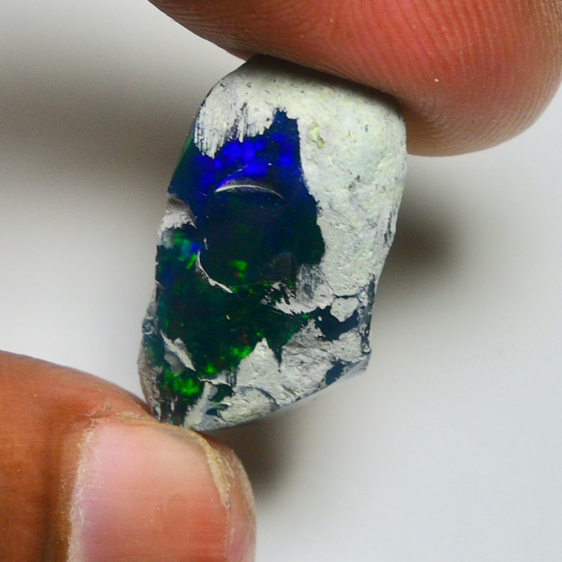 Smooth Black Opal Rough 13.35 Cts Natural Ethiopian Welo Opal Raw, Jewelry Grade