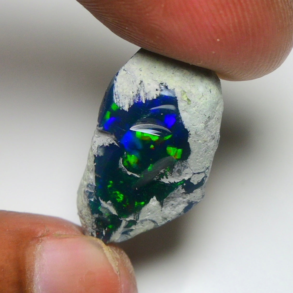 Smooth Black Opal Rough 13.35 Cts Natural Ethiopian Welo Opal Raw, Jewelry Grade