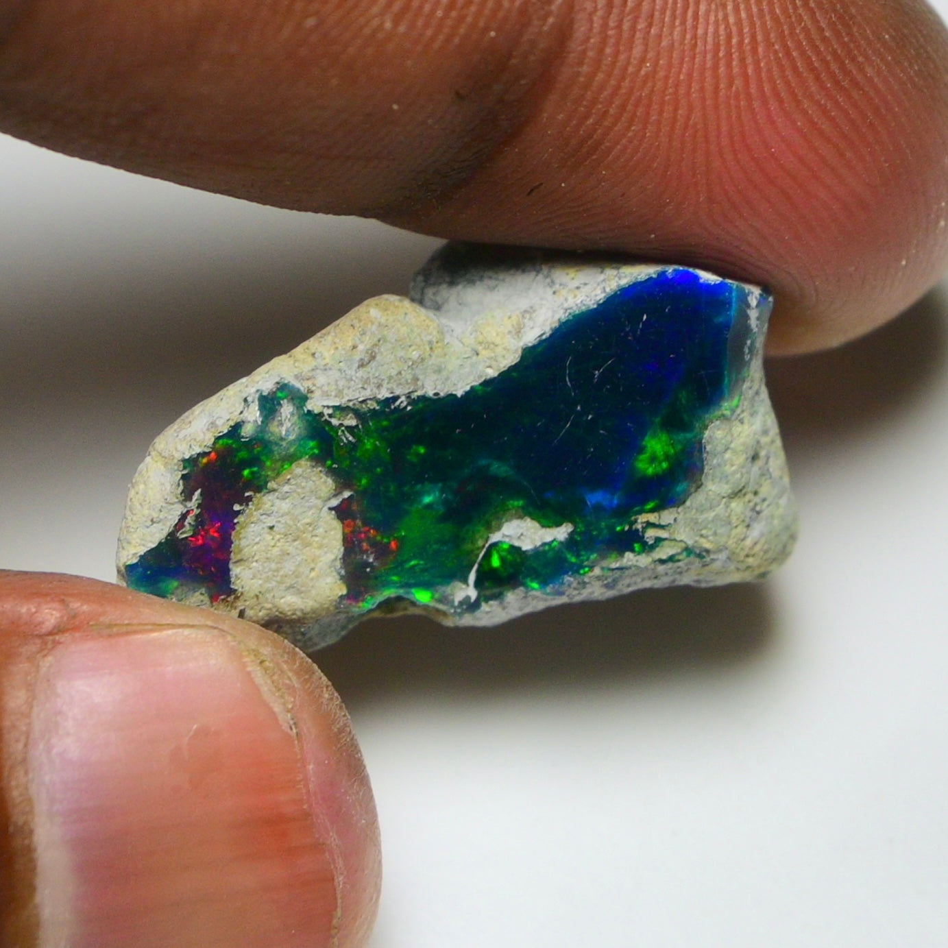 Smooth Black Opal Rough 15.00 Cts Natural Ethiopian Welo Opal Raw, Jewelry Grade