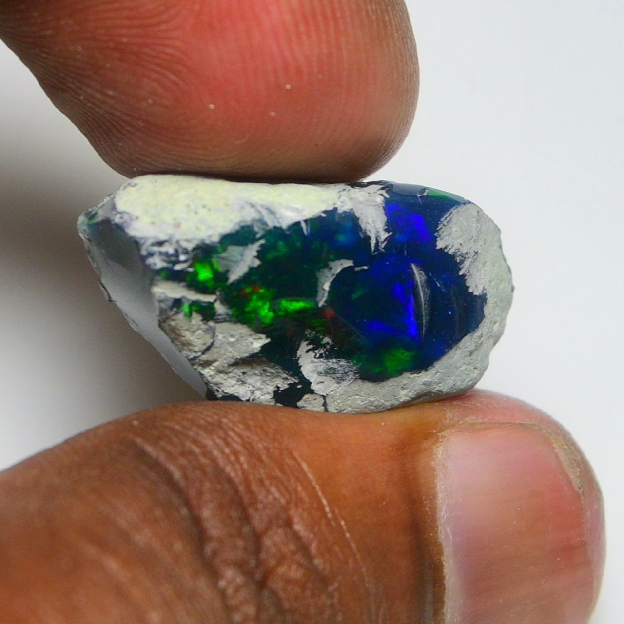 Smooth Black Opal Rough 13.35 Cts Natural Ethiopian Welo Opal Raw, Jewelry Grade