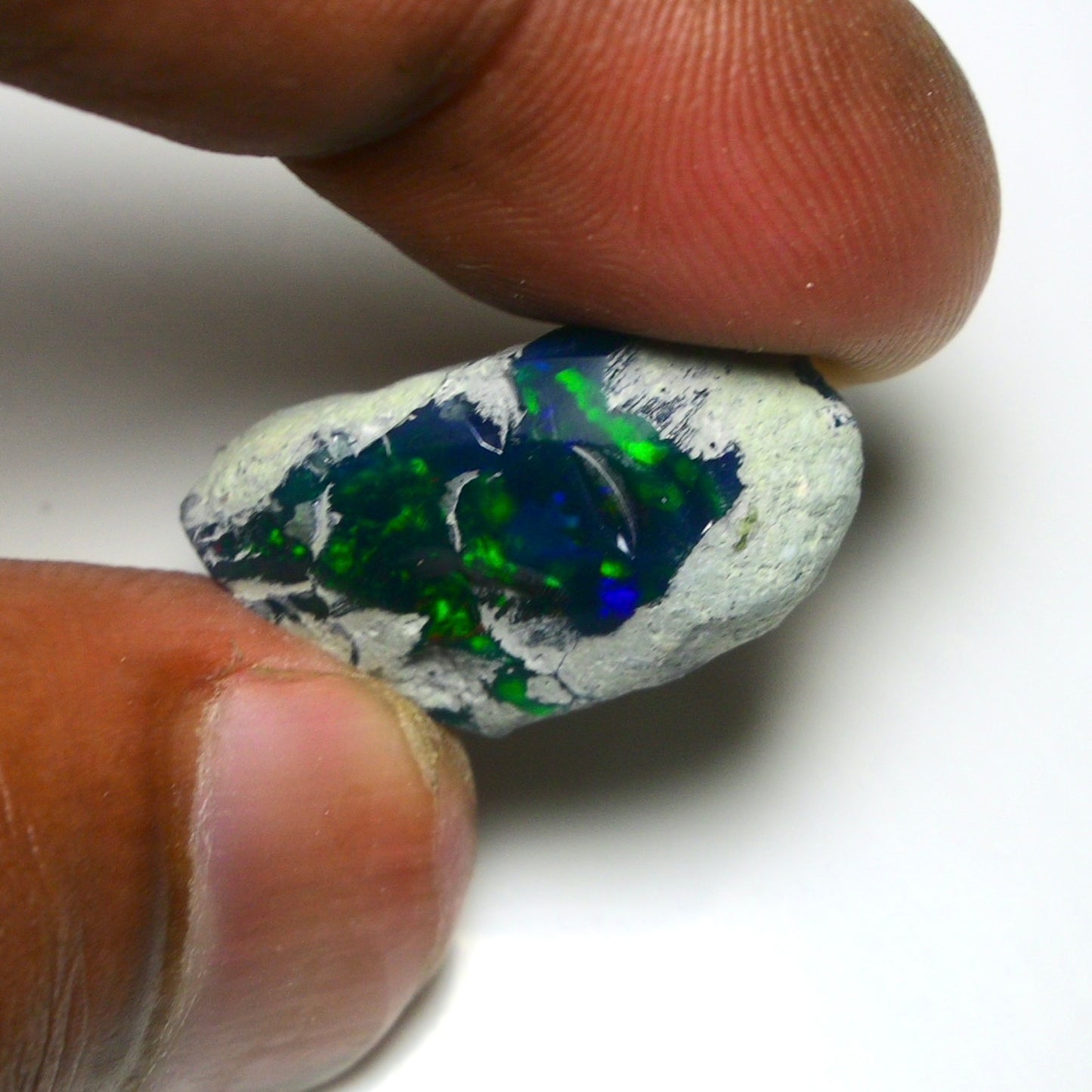 Smooth Black Opal Rough 13.35 Cts Natural Ethiopian Welo Opal Raw, Jewelry Grade