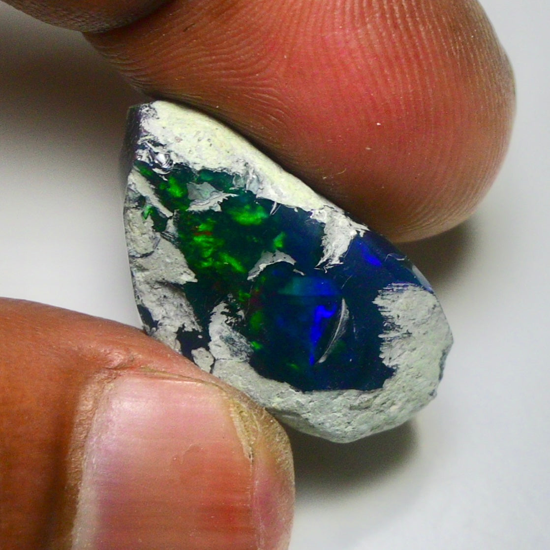 Smooth Black Opal Rough 13.35 Cts Natural Ethiopian Welo Opal Raw, Jewelry Grade