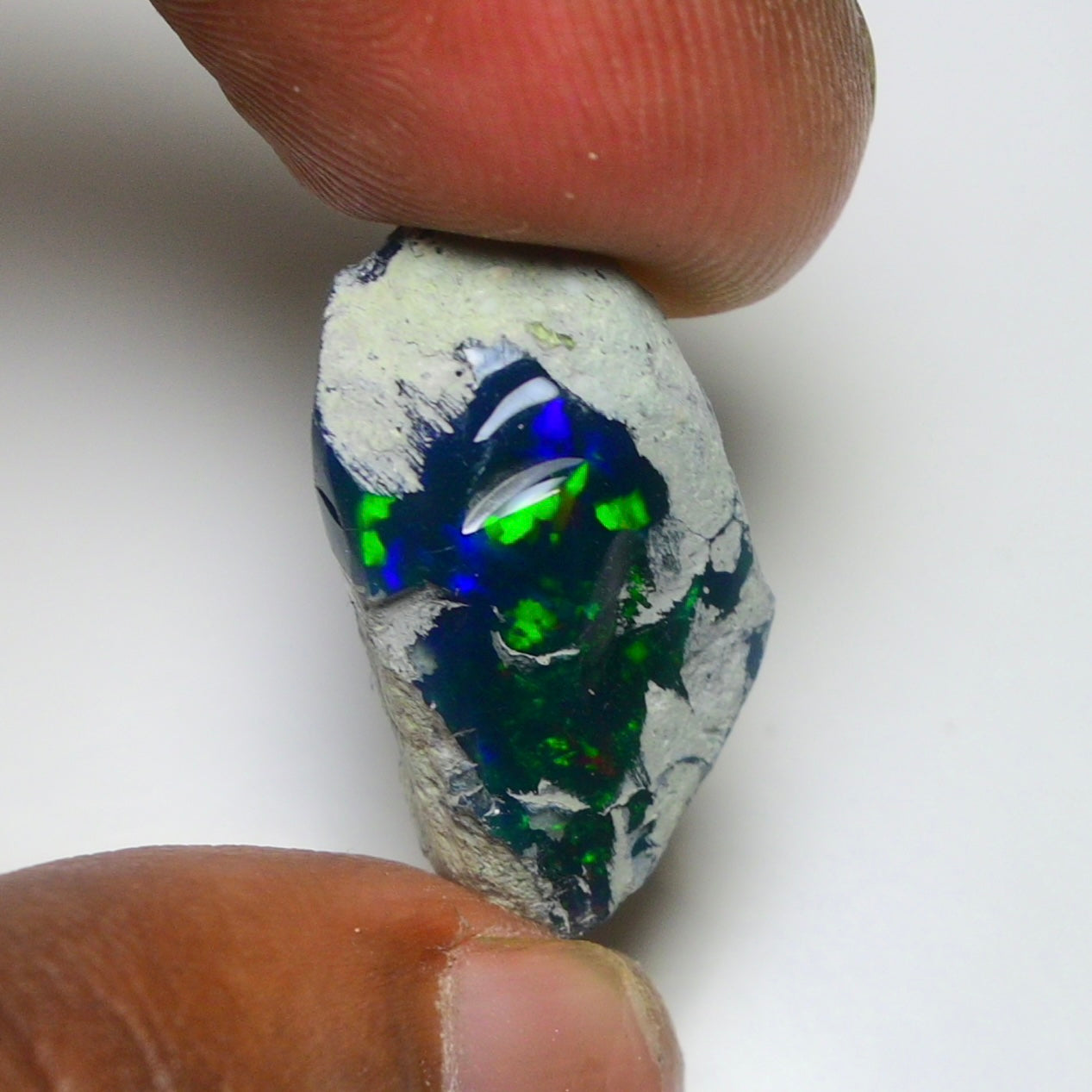 Smooth Black Opal Rough 13.35 Cts Natural Ethiopian Welo Opal Raw, Jewelry Grade