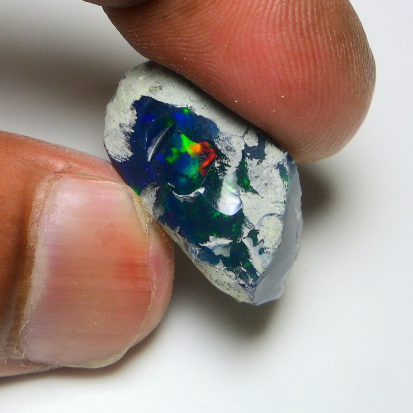 Smooth Black Opal Rough 13.35 Cts Natural Ethiopian Welo Opal Raw, Jewelry Grade