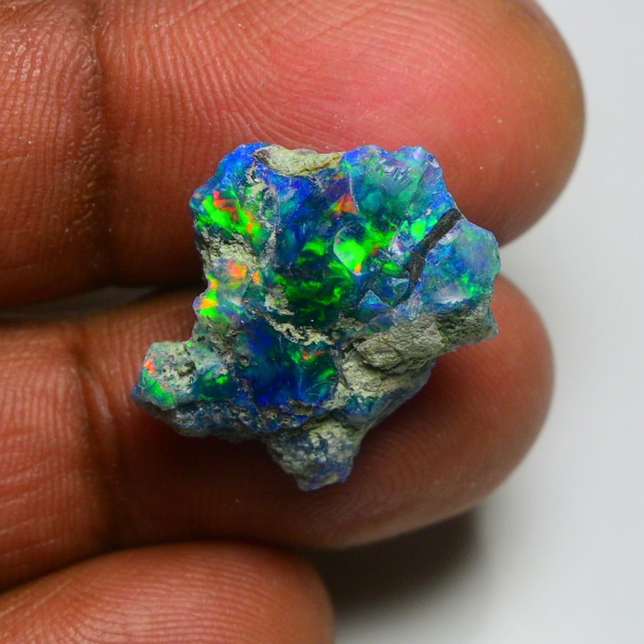 Smooth Black Opal Rough 8.25 Cts Natural Ethiopian Welo Opal Raw, Jewelry Grade