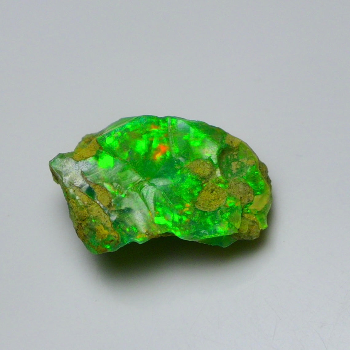 Green Opal 11.85 Carats | Natural Green Ethiopian Opal Rough - Ready for Cutting & Jewelry!