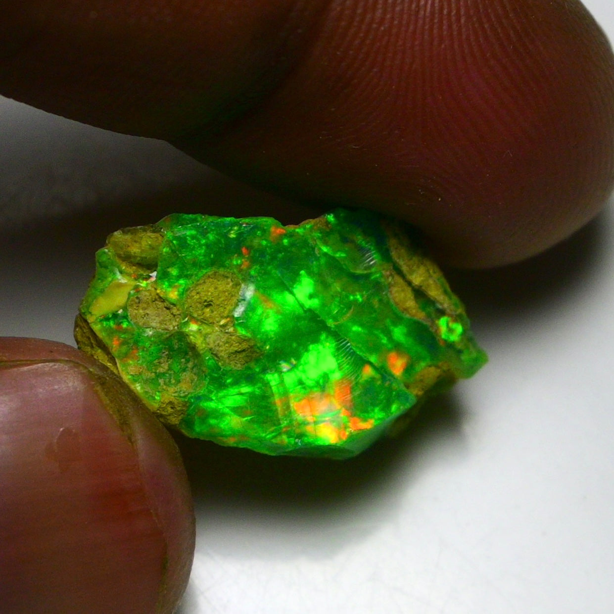 Green Opal 11.85 Carats | Natural Green Ethiopian Opal Rough - Ready for Cutting & Jewelry!