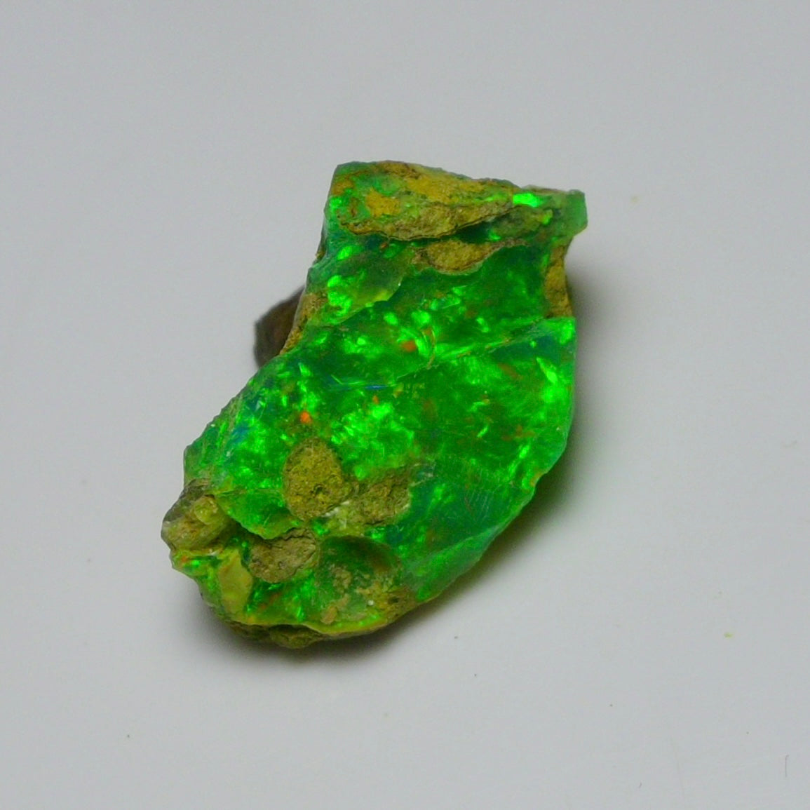 Green Opal 11.85 Carats | Natural Green Ethiopian Opal Rough - Ready for Cutting & Jewelry!