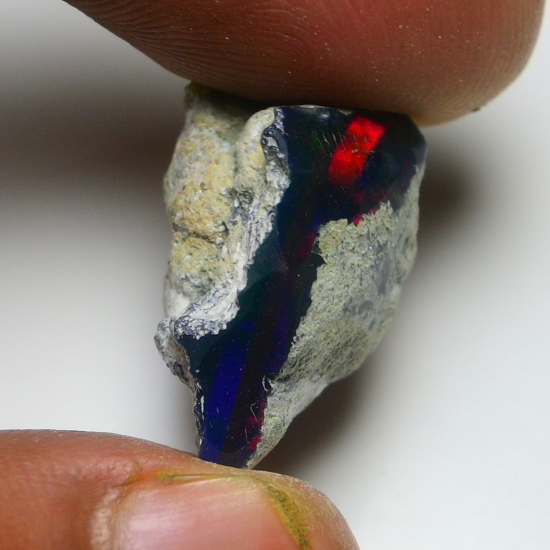 Black Opal 14.70 Carats | Natural Black Ethiopian Opal Rough - Ready for Cutting & Jewelry!