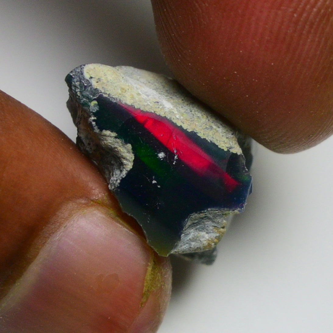 Black Opal 14.70 Carats | Natural Black Ethiopian Opal Rough - Ready for Cutting & Jewelry!