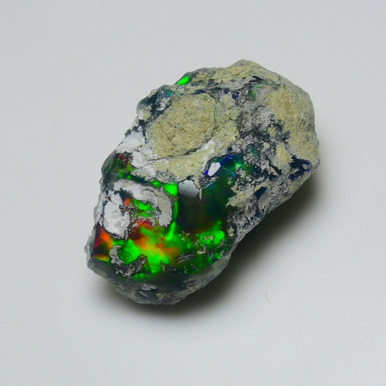 Black Opal 15.80 Carats | Natural Black Ethiopian Opal Rough - Ready for Cutting & Jewelry!