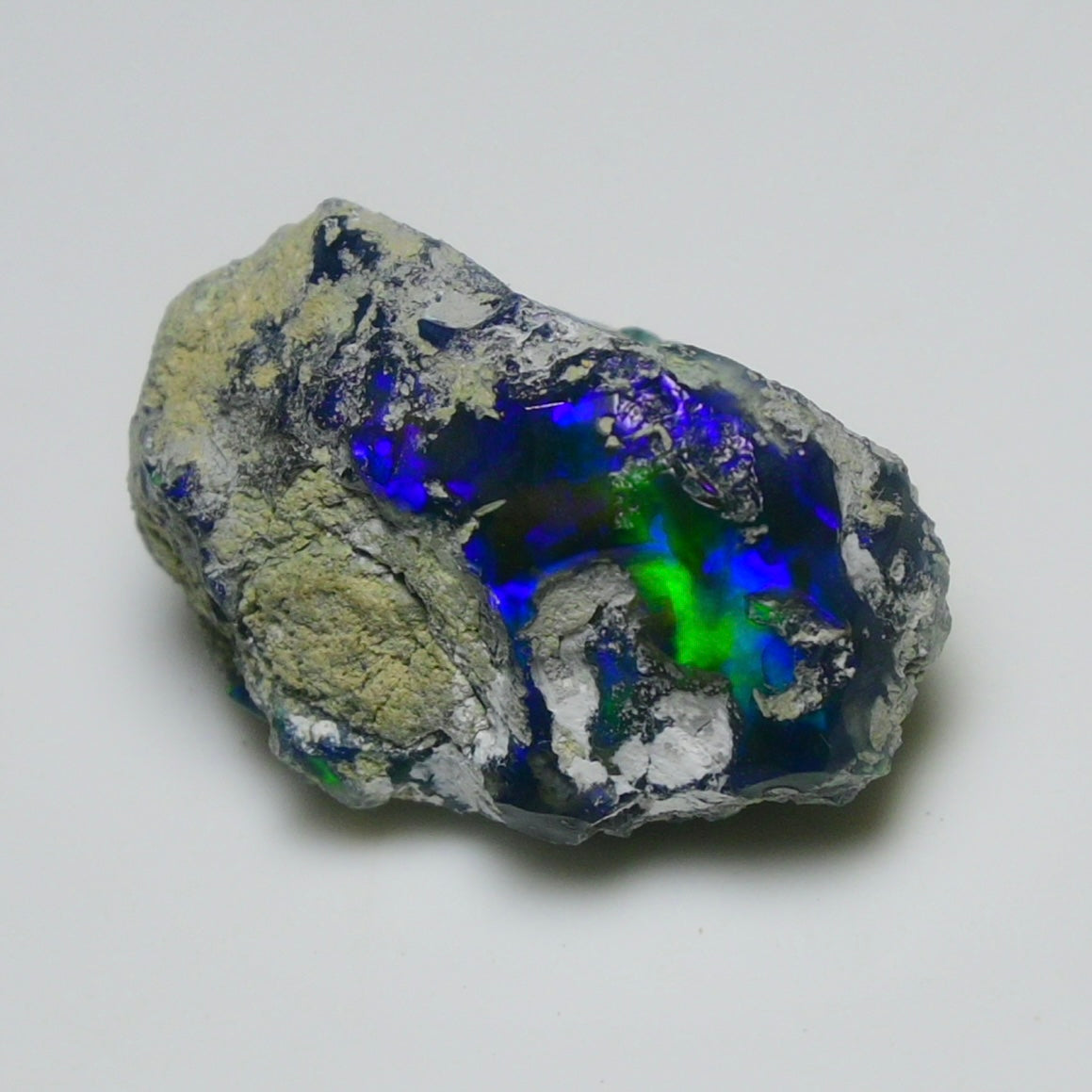 Black Opal 15.80 Carats | Natural Black Ethiopian Opal Rough - Ready for Cutting & Jewelry!
