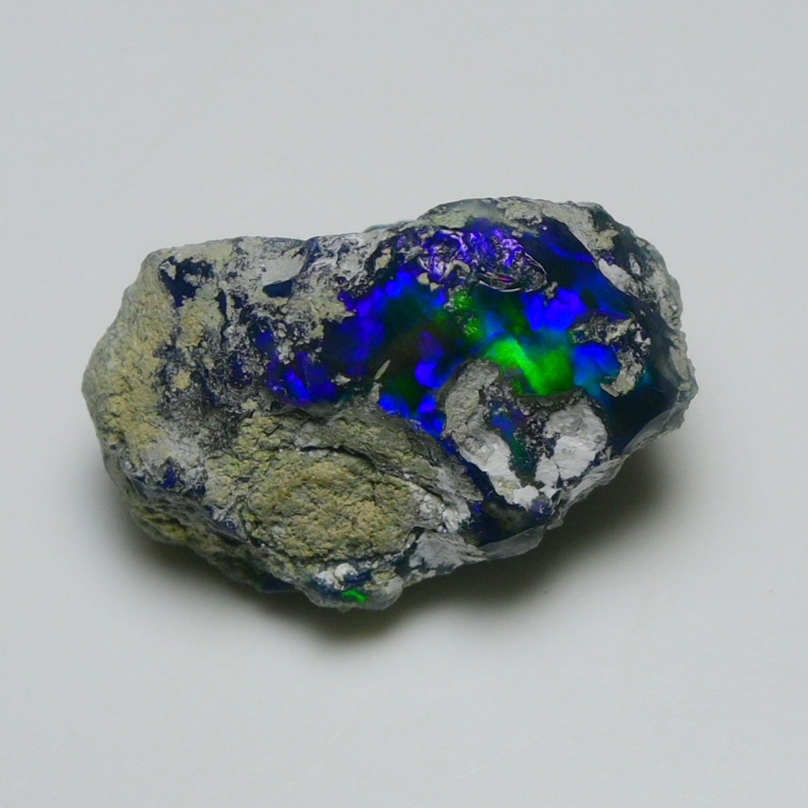 Black Opal 15.80 Carats | Natural Black Ethiopian Opal Rough - Ready for Cutting & Jewelry!