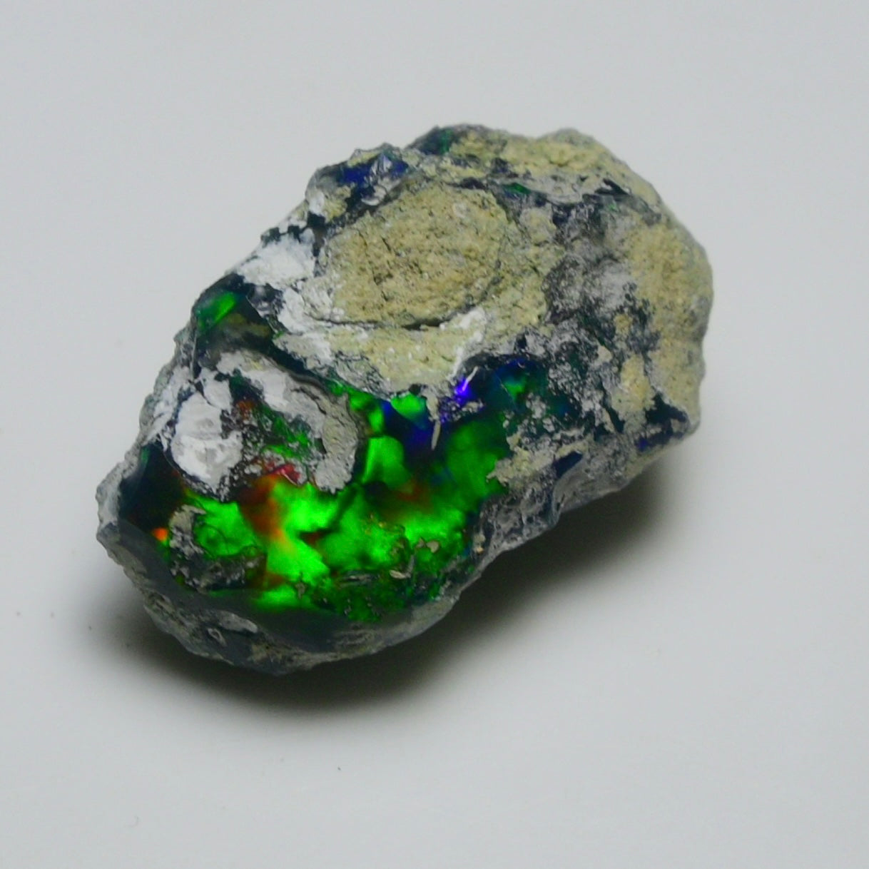 Black Opal 15.80 Carats | Natural Black Ethiopian Opal Rough - Ready for Cutting & Jewelry!