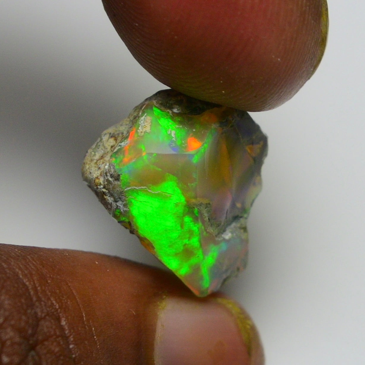 Black Opal 13.80 Carats | Natural Black Ethiopian Opal Rough - Ready for Cutting & Jewelry!