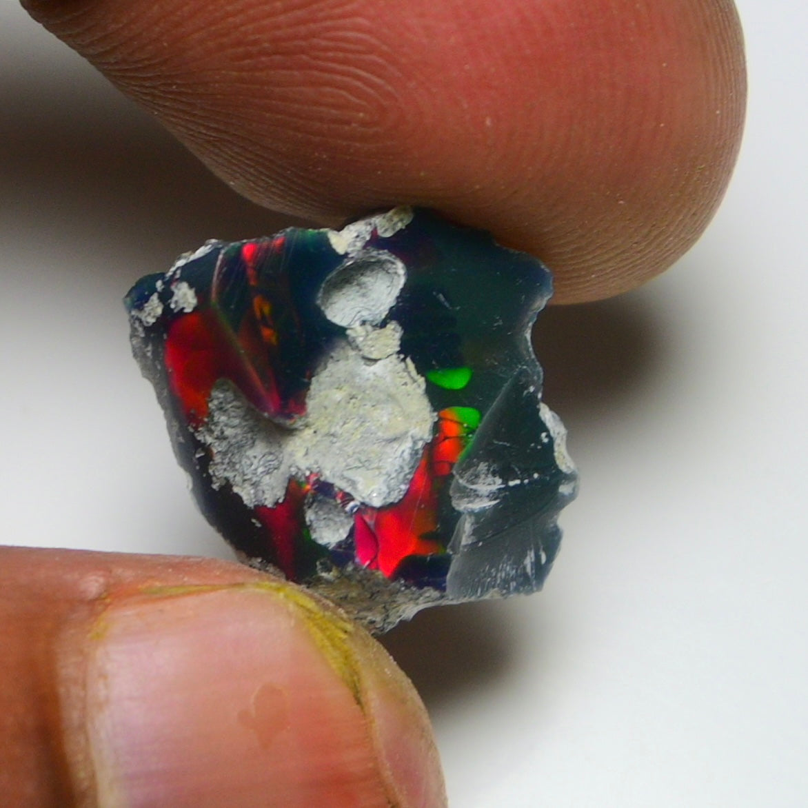 Black Opal 6.60 Carats | Natural Black Ethiopian Opal Rough - Ready for Cutting & Jewelry!