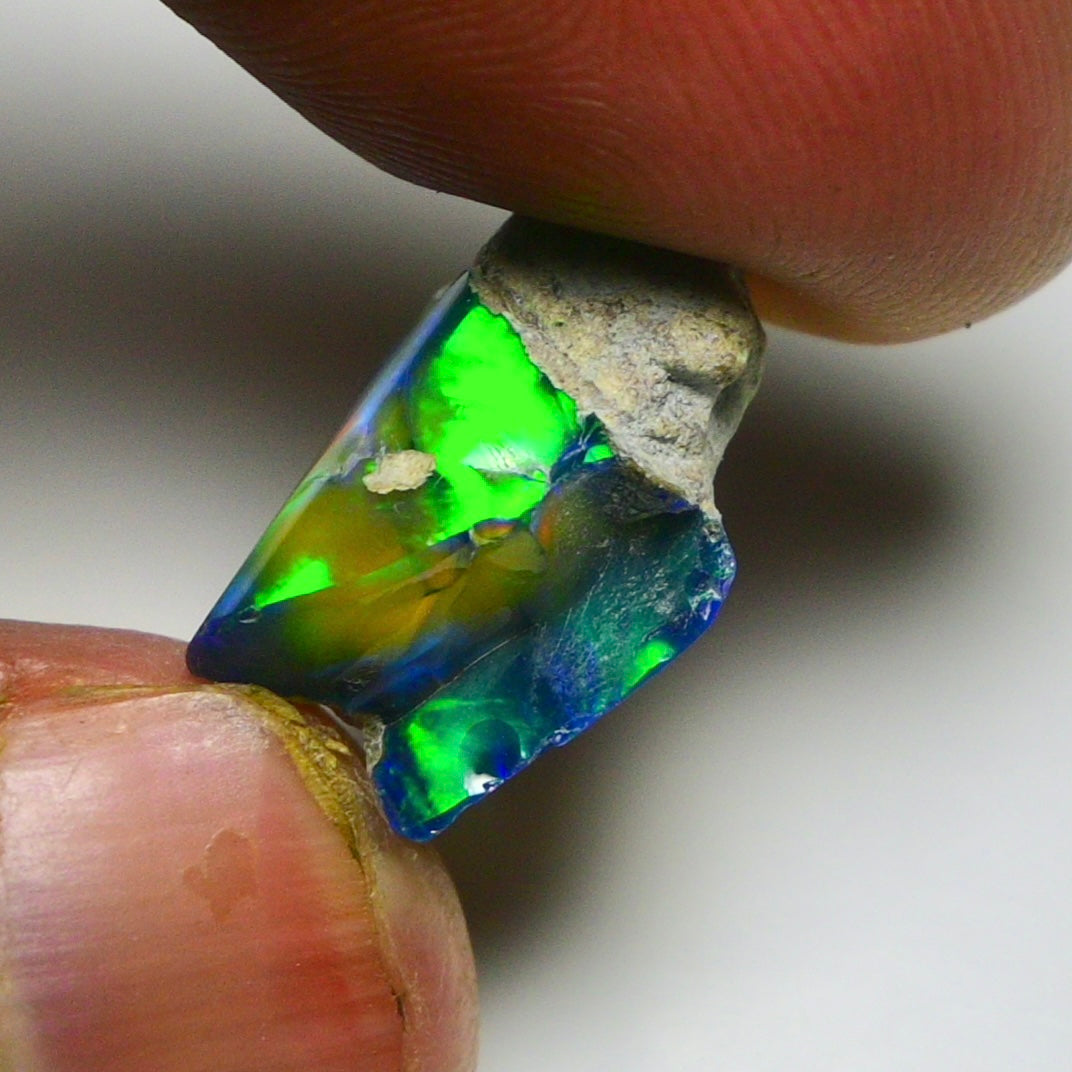Black Opal 9.00 Carats | Natural Black Ethiopian Opal Rough - Ready for Cutting & Jewelry!