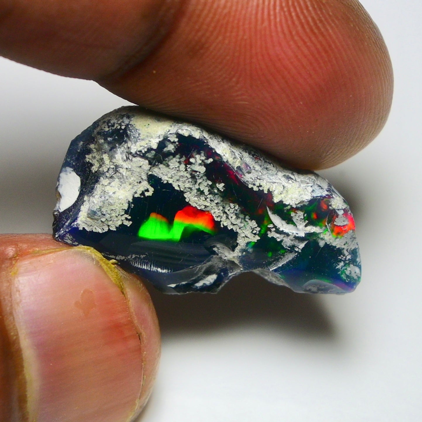 Black Opal 12.50 Carats | Natural Black Ethiopian Opal Rough - Ready for Cutting & Jewelry!