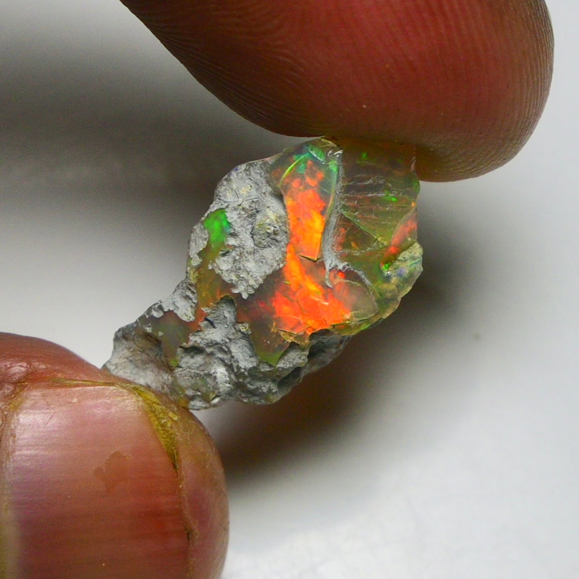 Black Opal 9.40 Carats | Natural Black Ethiopian Opal Rough - Ready for Cutting & Jewelry!