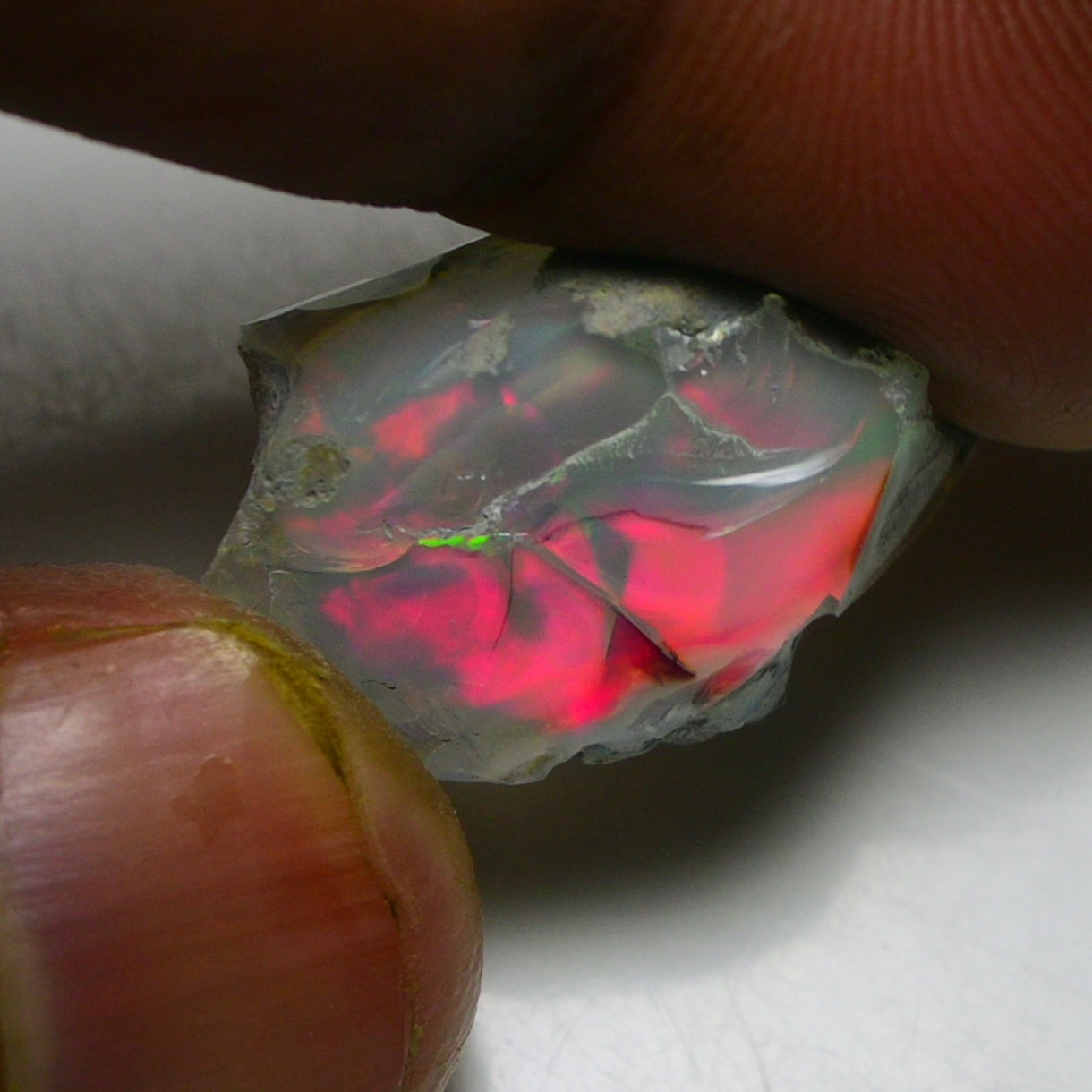 Black Opal 14.60 Carats | Natural Black Ethiopian Opal Rough - Ready for Cutting & Jewelry!