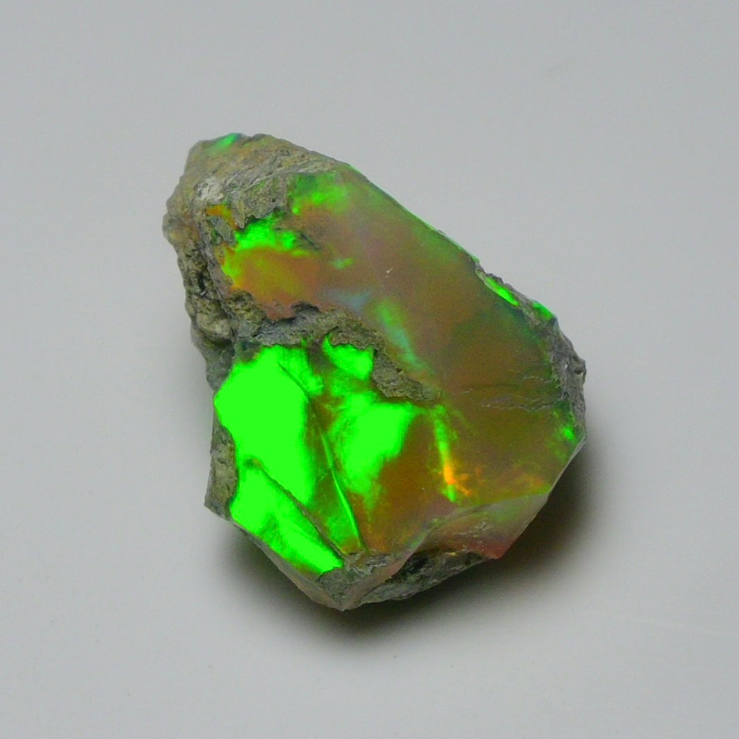 Black Opal 13.80 Carats | Natural Black Ethiopian Opal Rough - Ready for Cutting & Jewelry!
