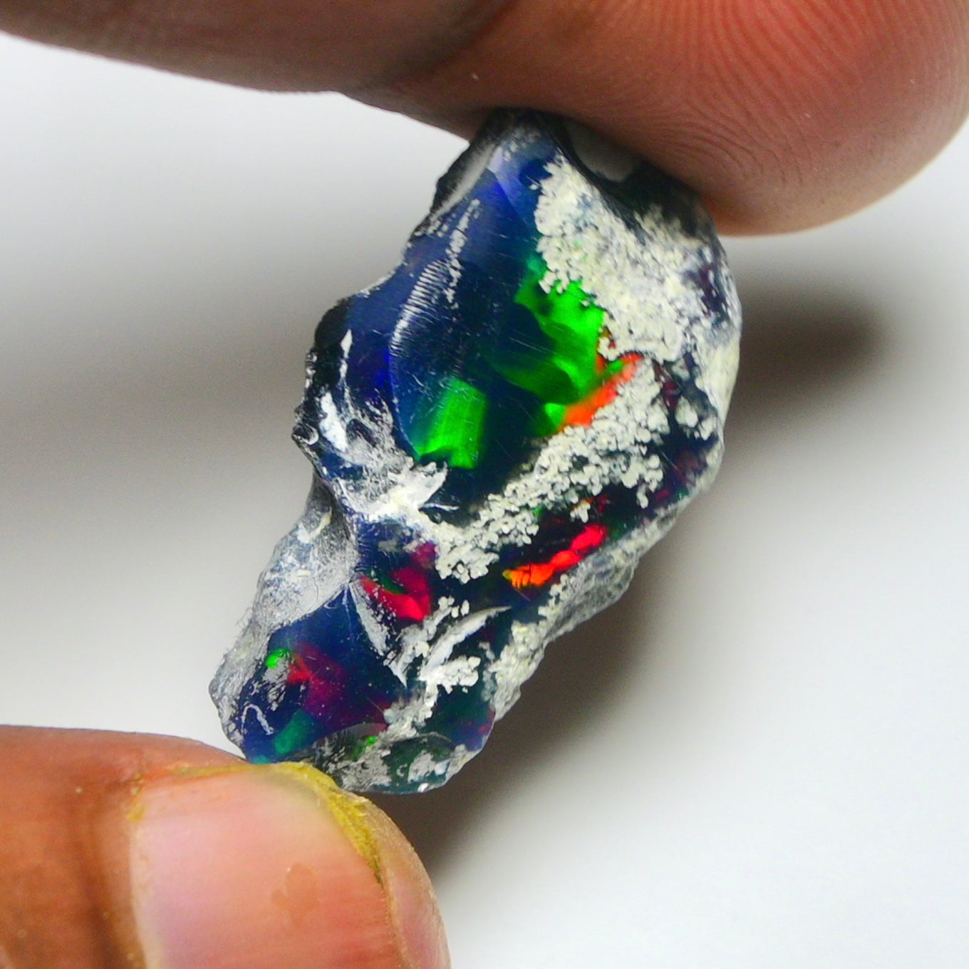 Black Opal 12.50 Carats | Natural Black Ethiopian Opal Rough - Ready for Cutting & Jewelry!