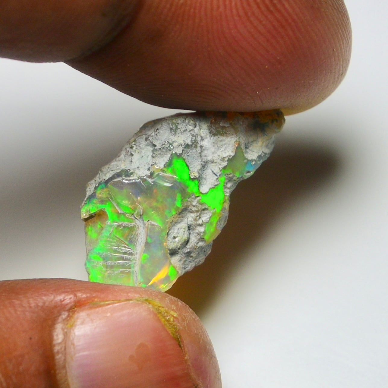Black Opal 9.40 Carats | Natural Black Ethiopian Opal Rough - Ready for Cutting & Jewelry!