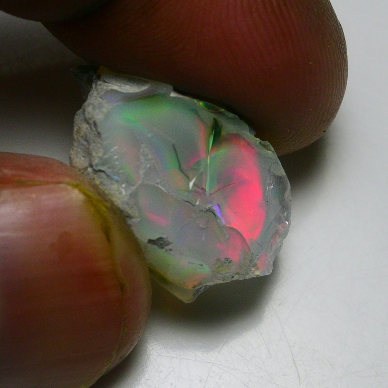 Black Opal 14.60 Carats | Natural Black Ethiopian Opal Rough - Ready for Cutting & Jewelry!