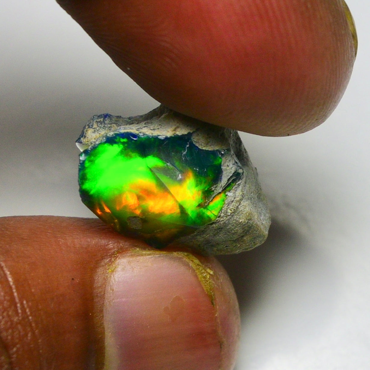 Black Opal 9.00 Carats | Natural Black Ethiopian Opal Rough - Ready for Cutting & Jewelry!