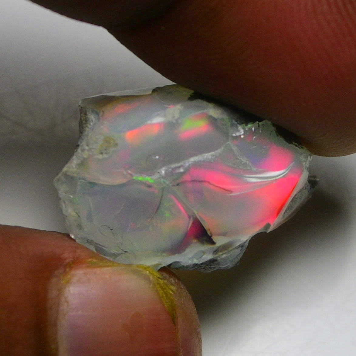 Black Opal 14.60 Carats | Natural Black Ethiopian Opal Rough - Ready for Cutting & Jewelry!