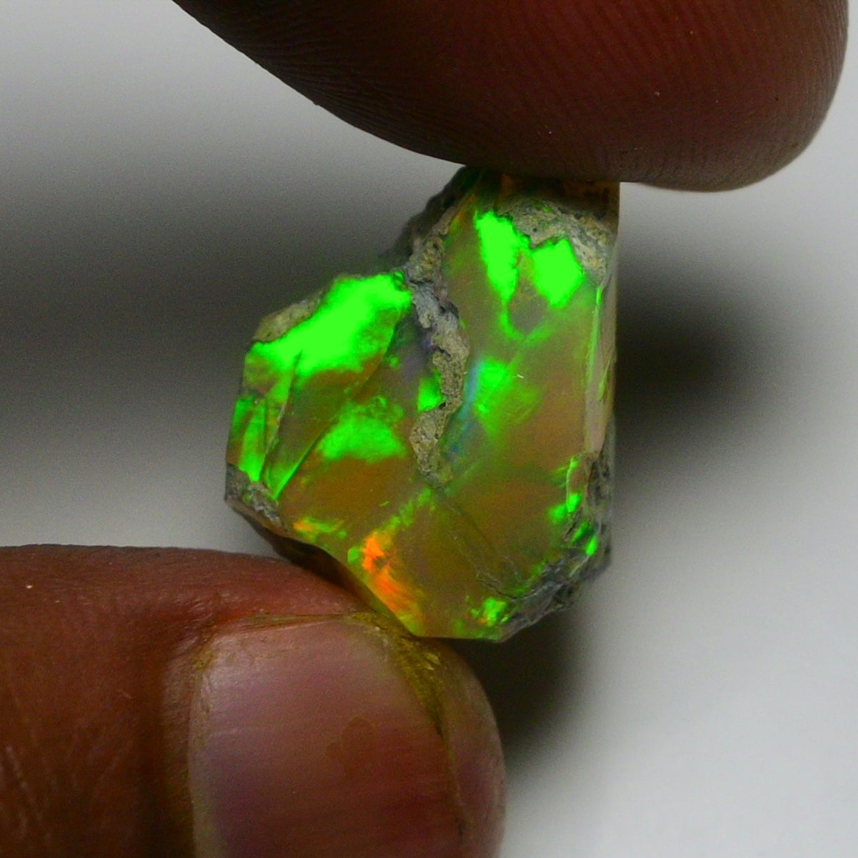 Black Opal 13.80 Carats | Natural Black Ethiopian Opal Rough - Ready for Cutting & Jewelry!