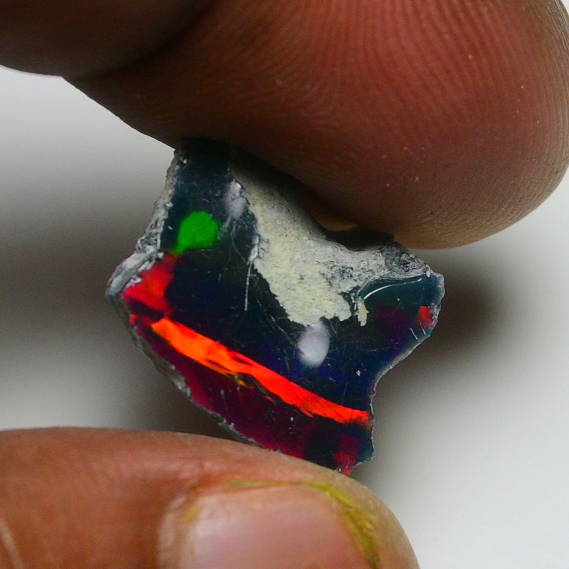 Black Opal 6.60 Carats | Natural Black Ethiopian Opal Rough - Ready for Cutting & Jewelry!