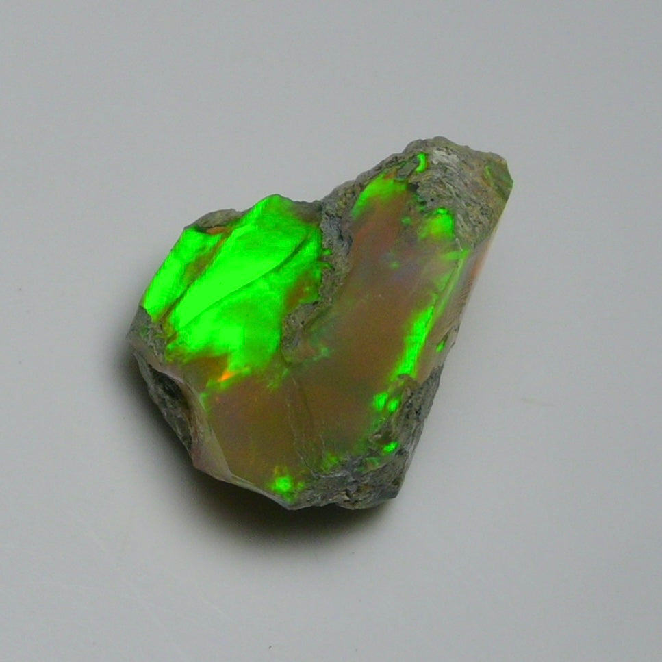 Black Opal 13.80 Carats | Natural Black Ethiopian Opal Rough - Ready for Cutting & Jewelry!