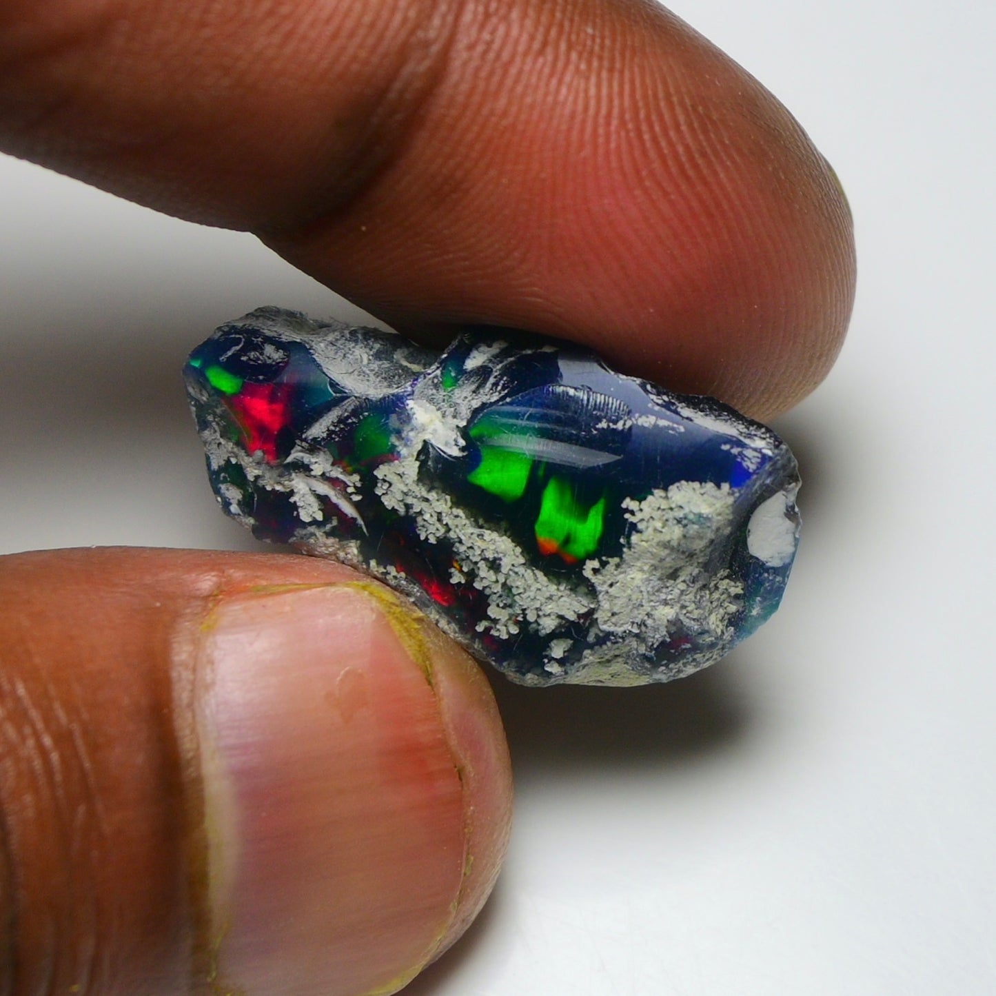 Black Opal 12.50 Carats | Natural Black Ethiopian Opal Rough - Ready for Cutting & Jewelry!