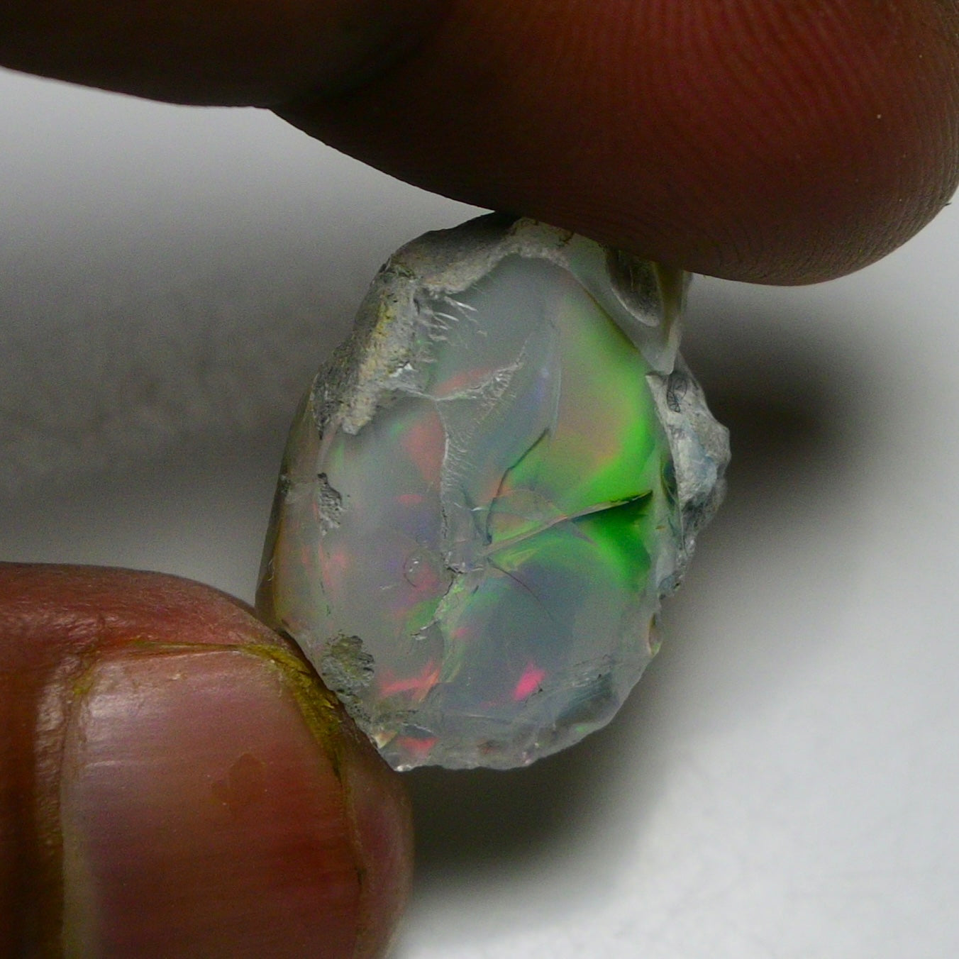 Black Opal 14.60 Carats | Natural Black Ethiopian Opal Rough - Ready for Cutting & Jewelry!