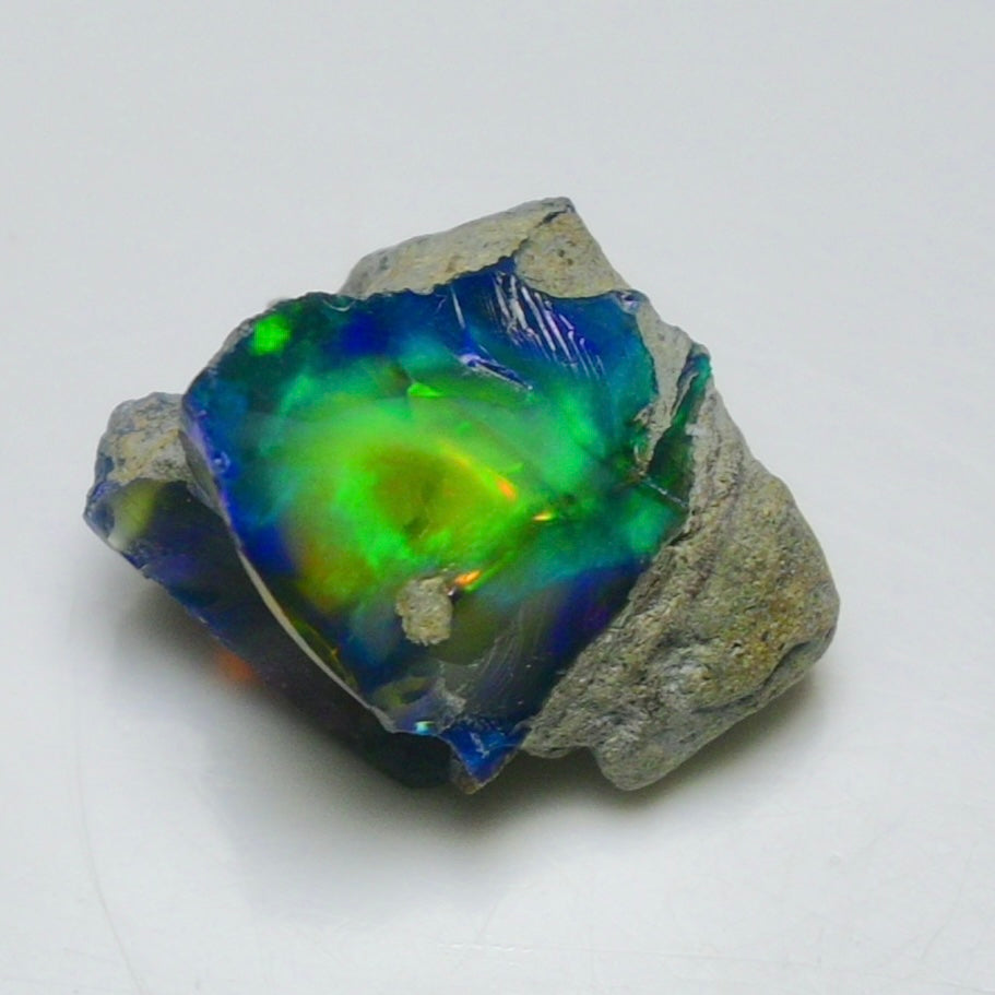 Black Opal 9.00 Carats | Natural Black Ethiopian Opal Rough - Ready for Cutting & Jewelry!