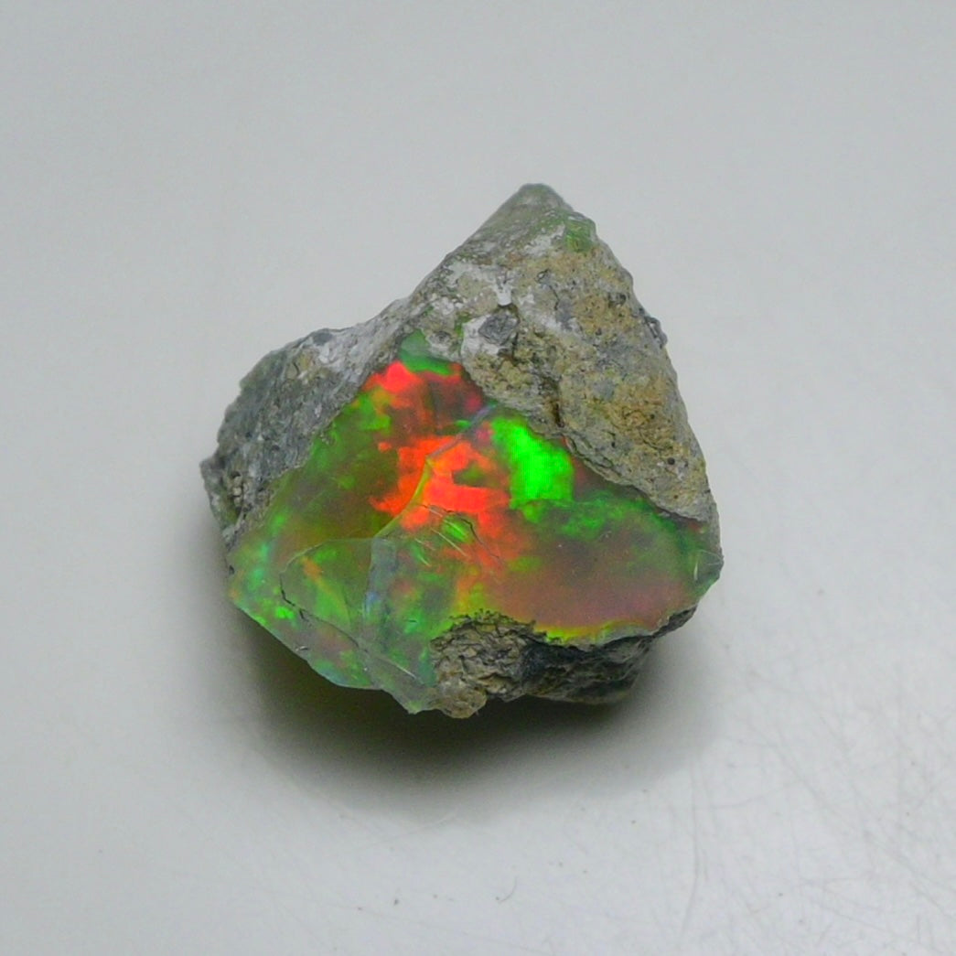 Black Opal 11.40 Carats | Natural Black Ethiopian Opal Rough - Ready for Cutting & Jewelry!