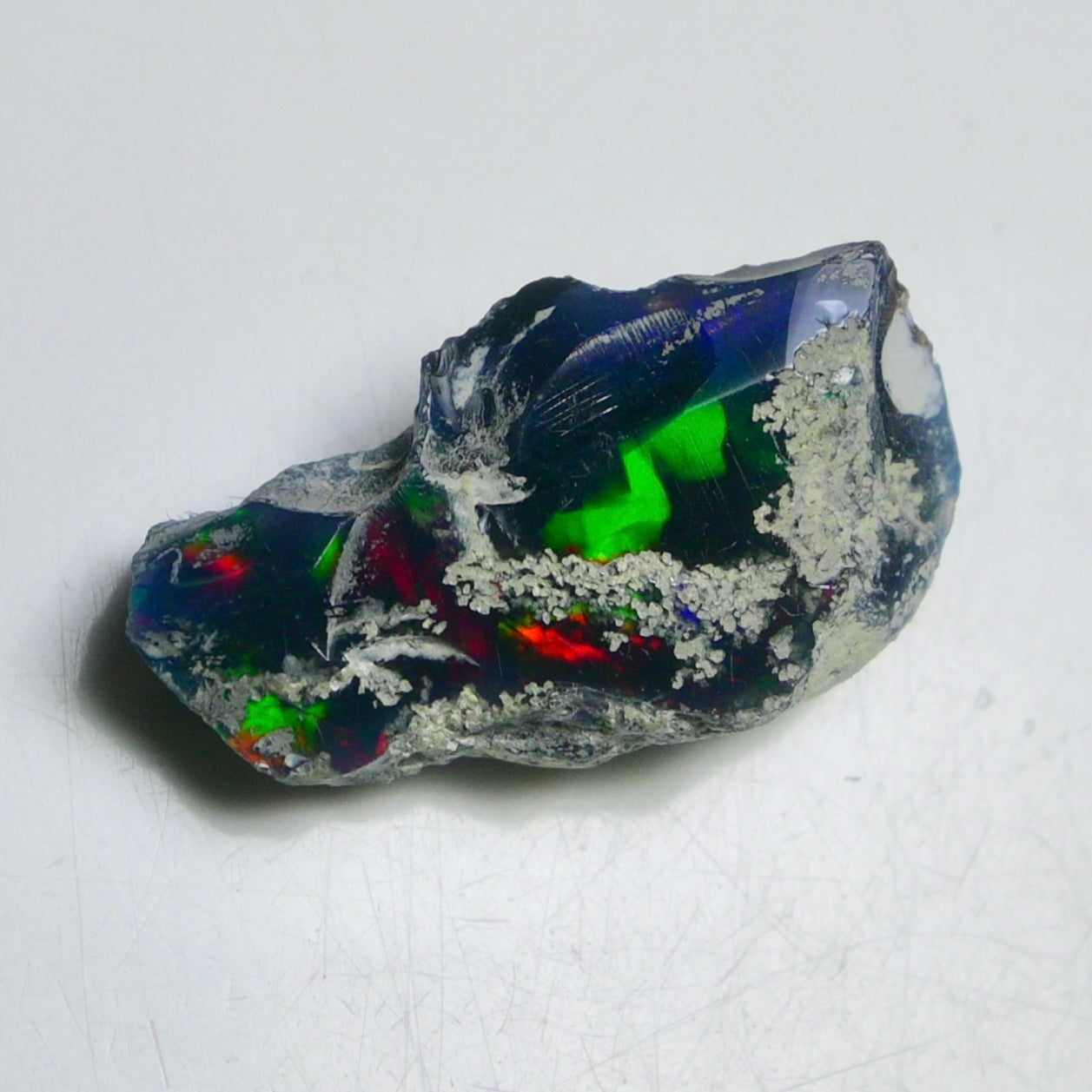 Black Opal 12.50 Carats | Natural Black Ethiopian Opal Rough - Ready for Cutting & Jewelry!