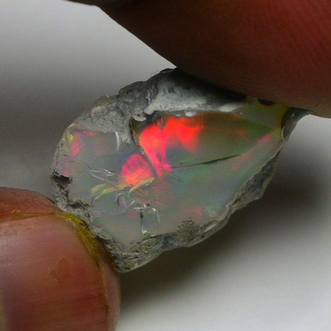 Black Opal 14.60 Carats | Natural Black Ethiopian Opal Rough - Ready for Cutting & Jewelry!