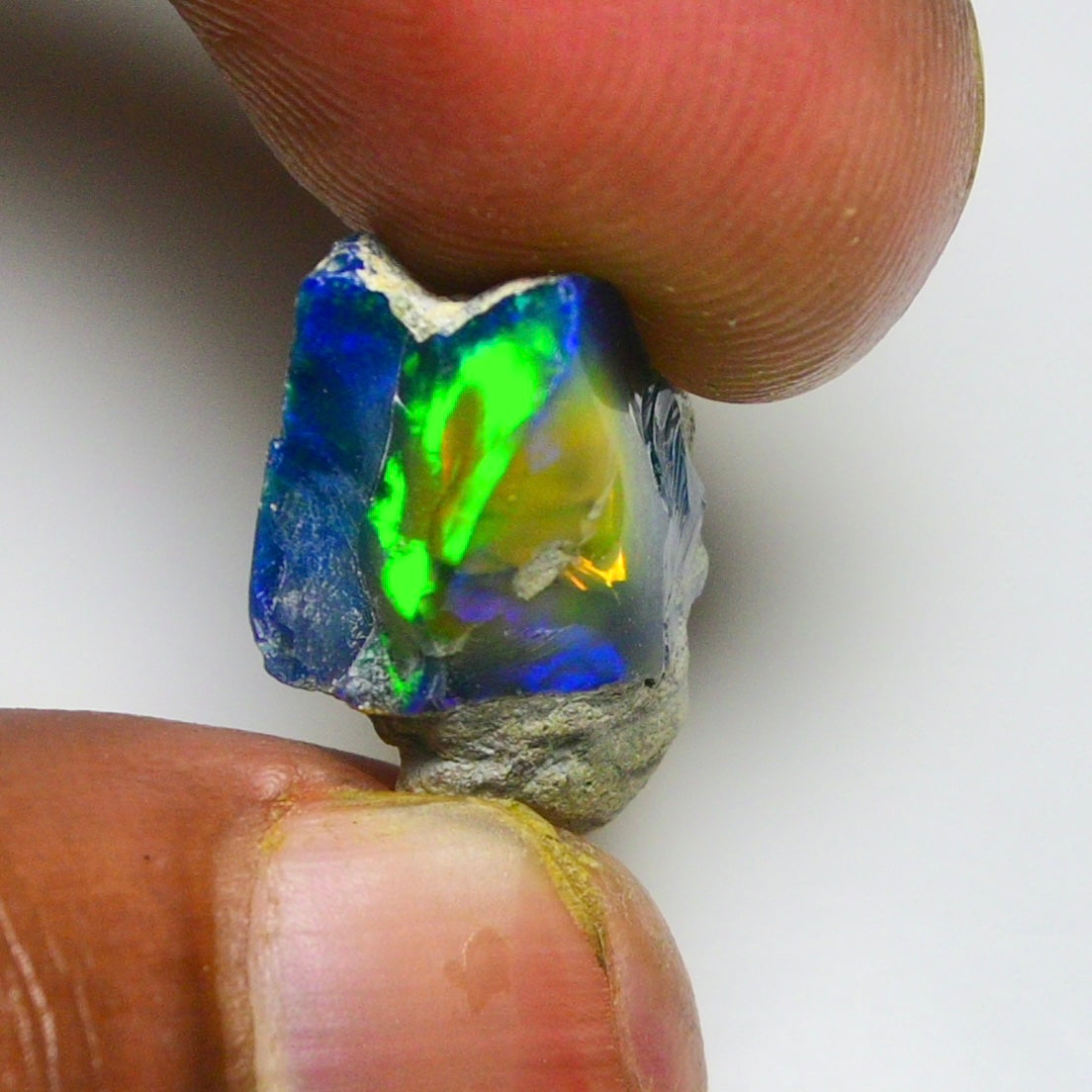 Black Opal 9.00 Carats | Natural Black Ethiopian Opal Rough - Ready for Cutting & Jewelry!