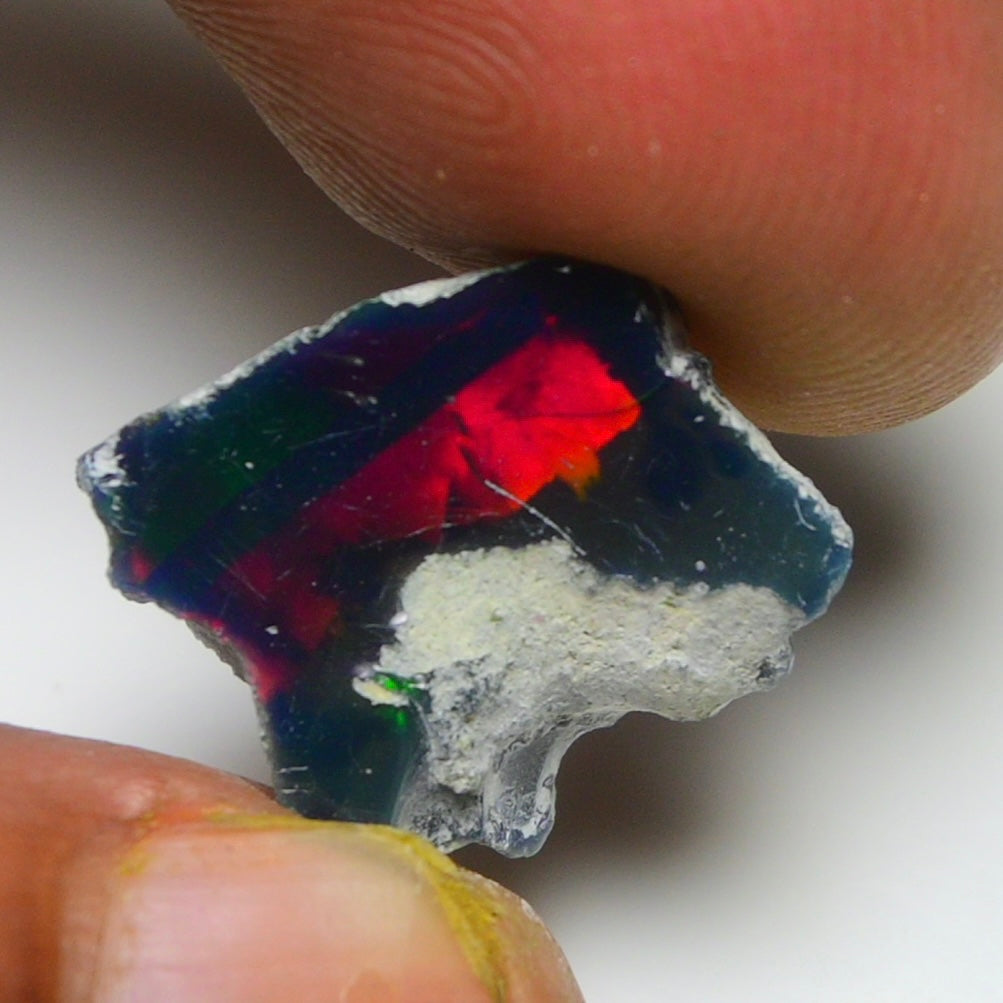 Black Opal 6.60 Carats | Natural Black Ethiopian Opal Rough - Ready for Cutting & Jewelry!