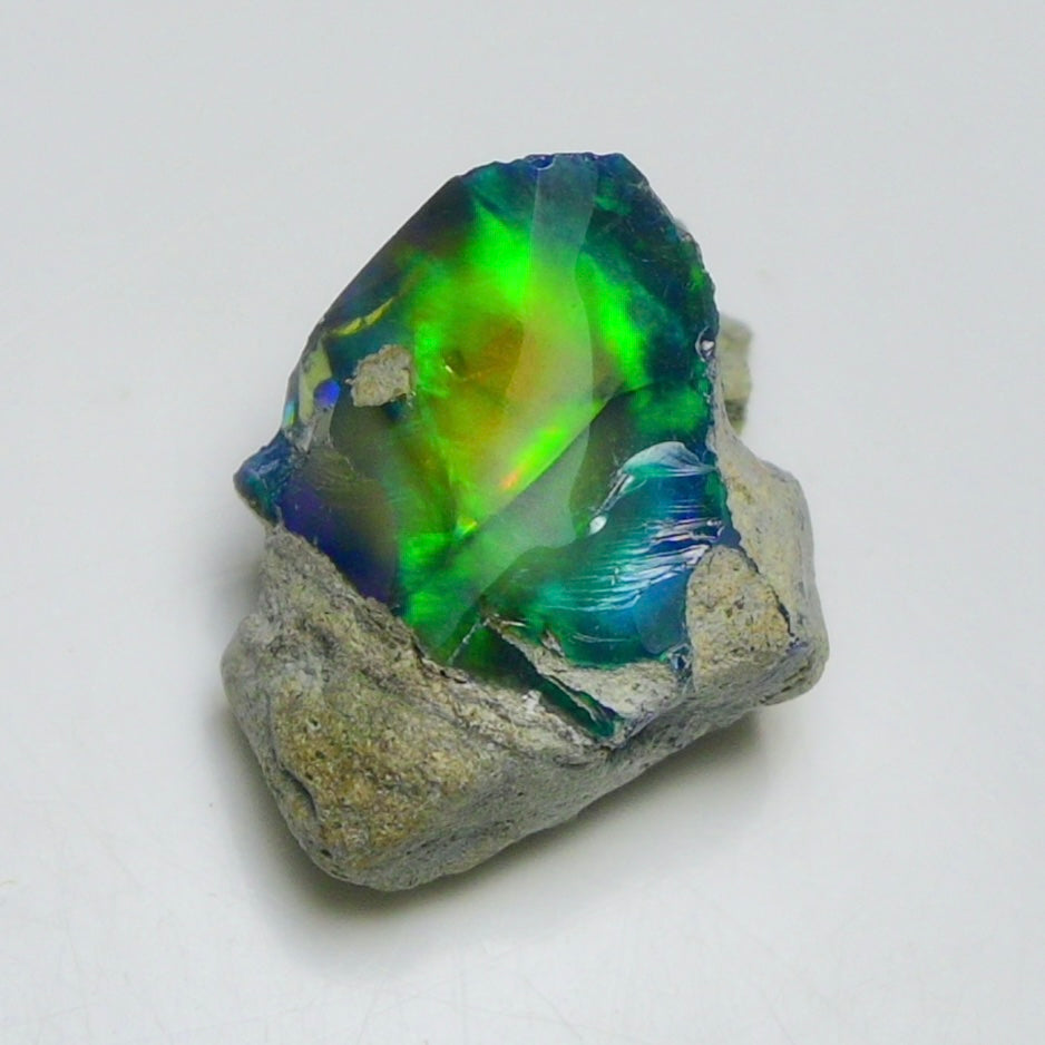 Black Opal 9.00 Carats | Natural Black Ethiopian Opal Rough - Ready for Cutting & Jewelry!